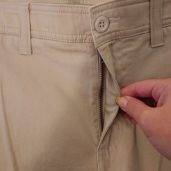 Roundtree & Yorke Mens Casual Straight Fit Flat Front Stretch Shorts Size 32 - Picture 3 of 6